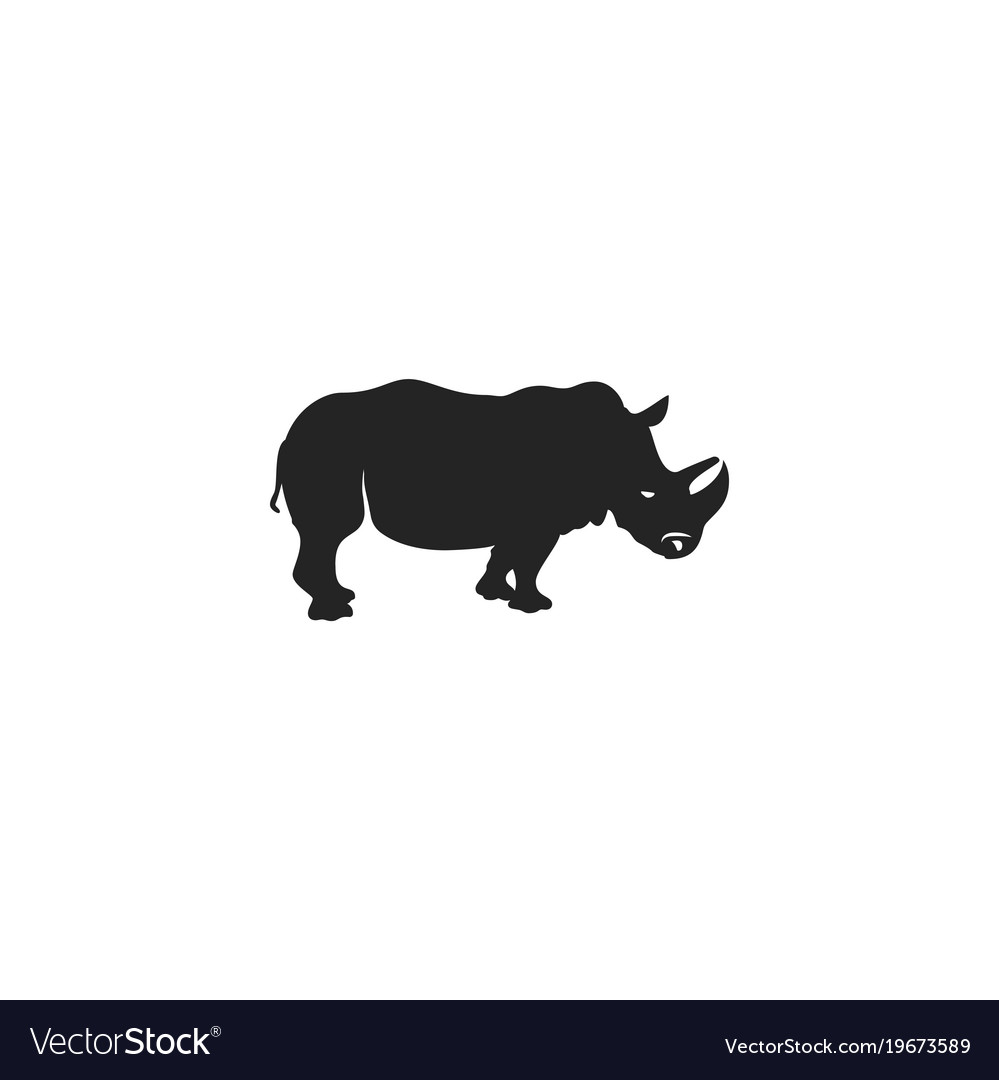 Rhino side view silhouette Icons | Free Download