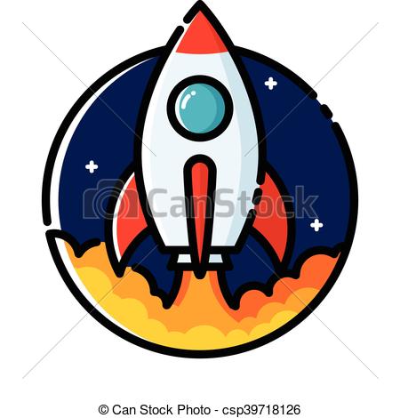 Rocket, Launch, Startup, Business, Mission, Space, Marketing Icon 