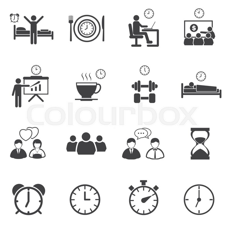 Daily Routine Human Pictograms 50 premium icons (SVG, EPS, PSD 