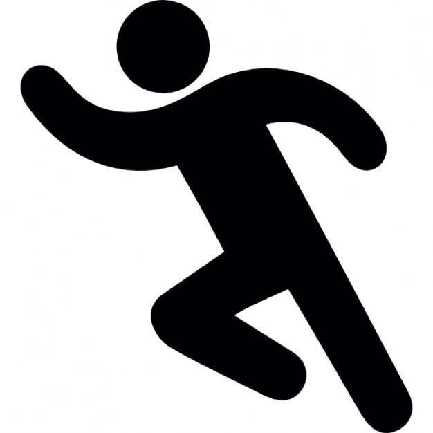 Running Man Icon, Sprinter. Flat Long Shadow Icons, Speed Sign 