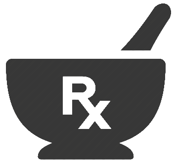 Rx symbol icon with 1300 medical business icons Vector Image