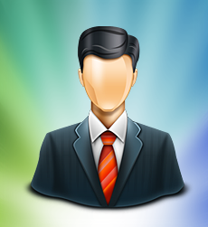 Face, financier, head, lawyer, partner, person, sales manager icon 