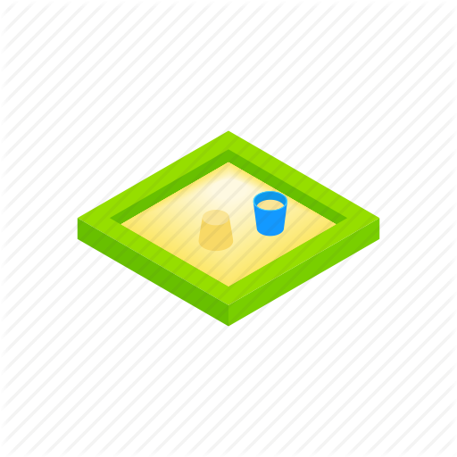Sandbox Icon. Black Sign With Color And Inverted Versions. Royalty 