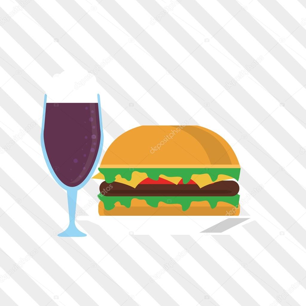 Sandwich design. healthy food. menu icon  Stock Vector 