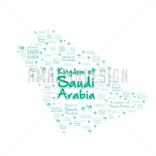 Saudi Arabia Round Map Icon Stock Vector Art  More Images of Asia 