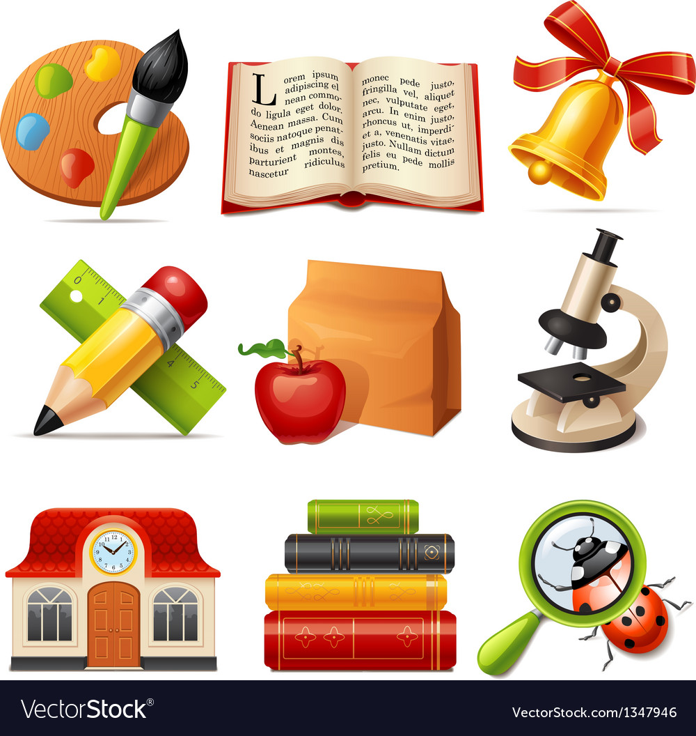 Education icons collection Vector | Free Download