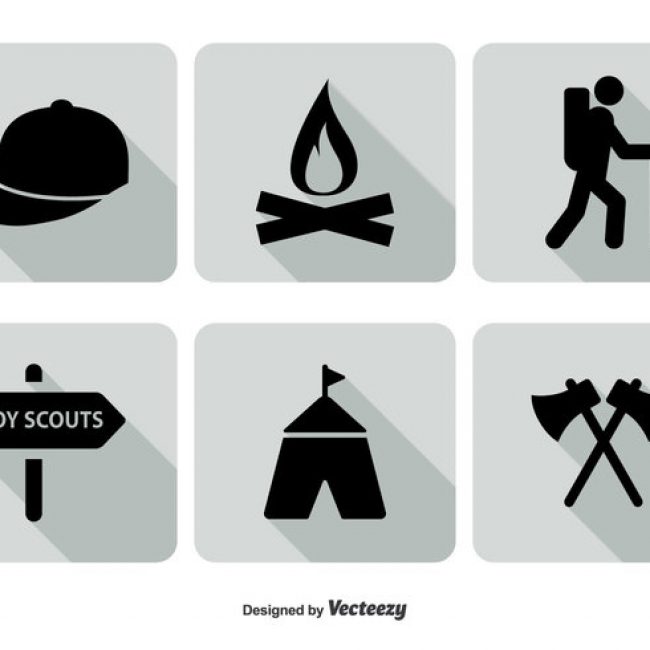 Boy Scout Silhouette Icons Eps10 Vector Art | Thinkstock