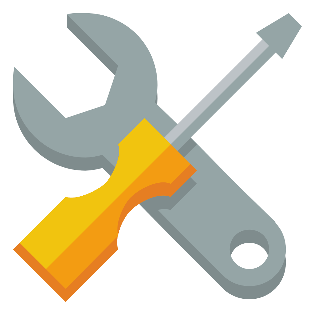 Screwdriver vector icon. Style is flat symbol, black color 