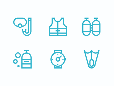 Scuba-diving icons | Noun Project