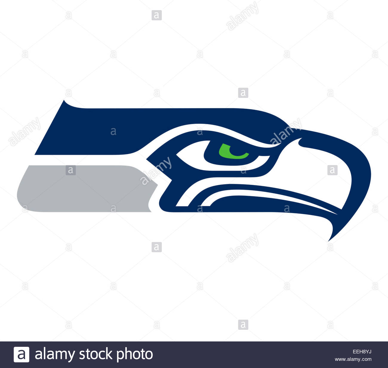 Seattle Seahawks logo icon symbol Stock Photo, Royalty Free Image 
