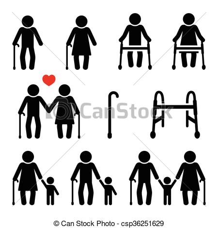 Priority Seating Children Disabled Persons Seniors Stock Vector 