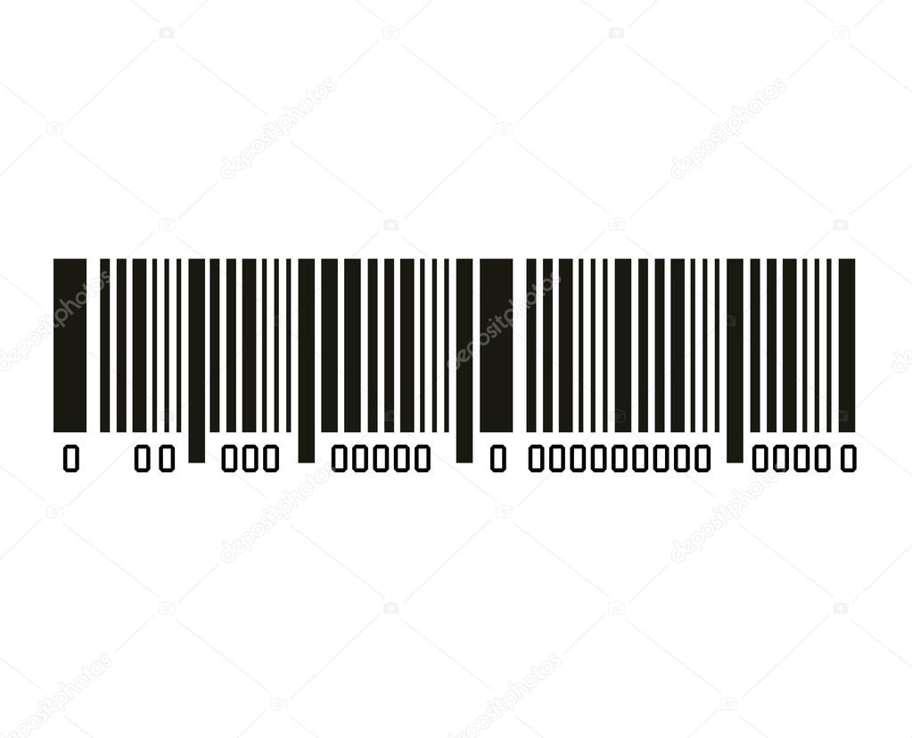 Bar code with serial number icon Royalty Free Vector Image