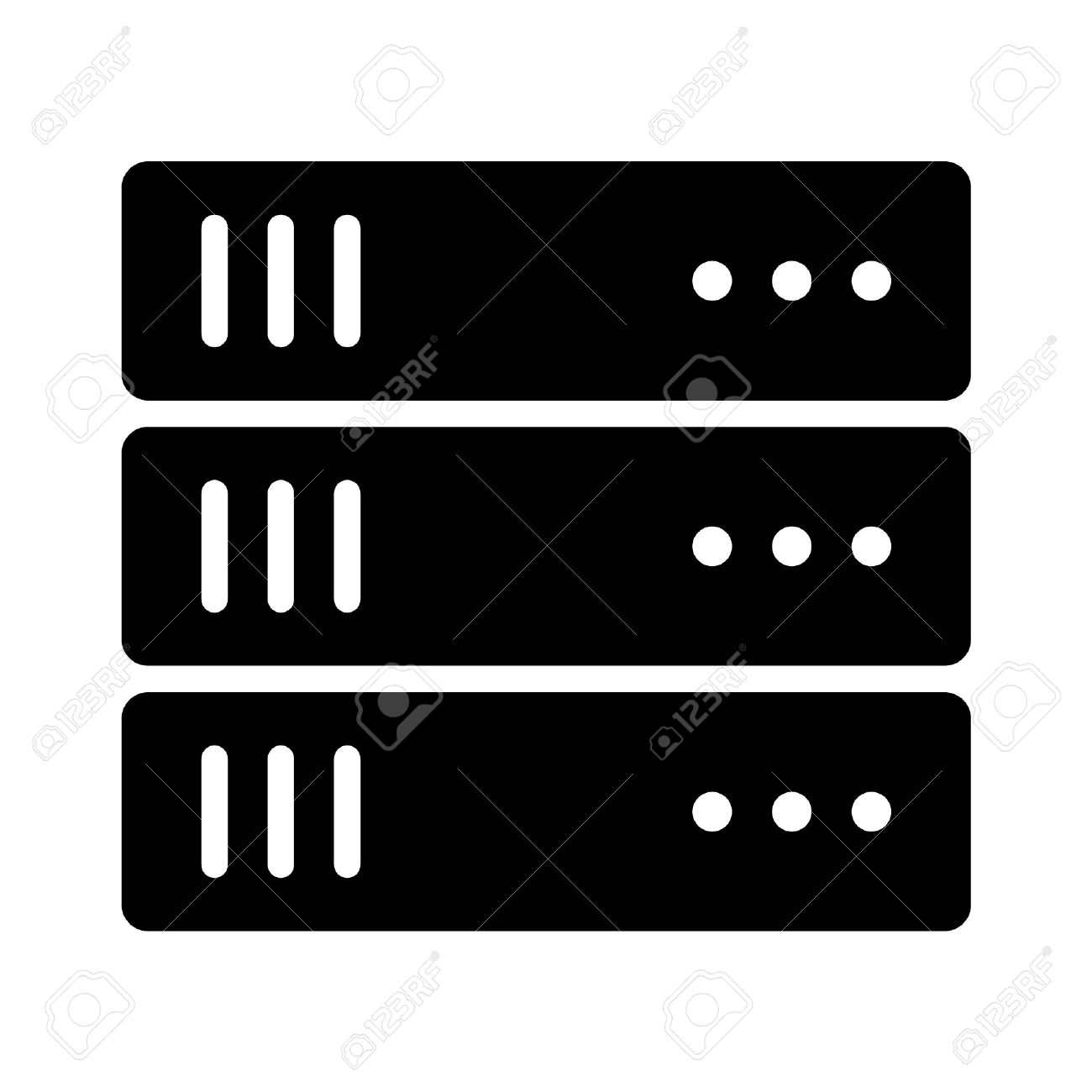 Server Icon Image. Large Flat Icons