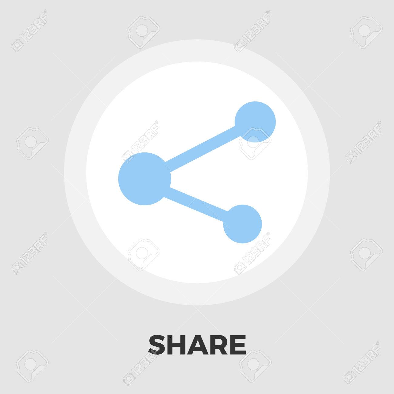 Share icon Flat design style Royalty Free Vector Image