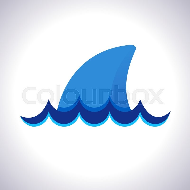Shark fin icon | Game-icons.net