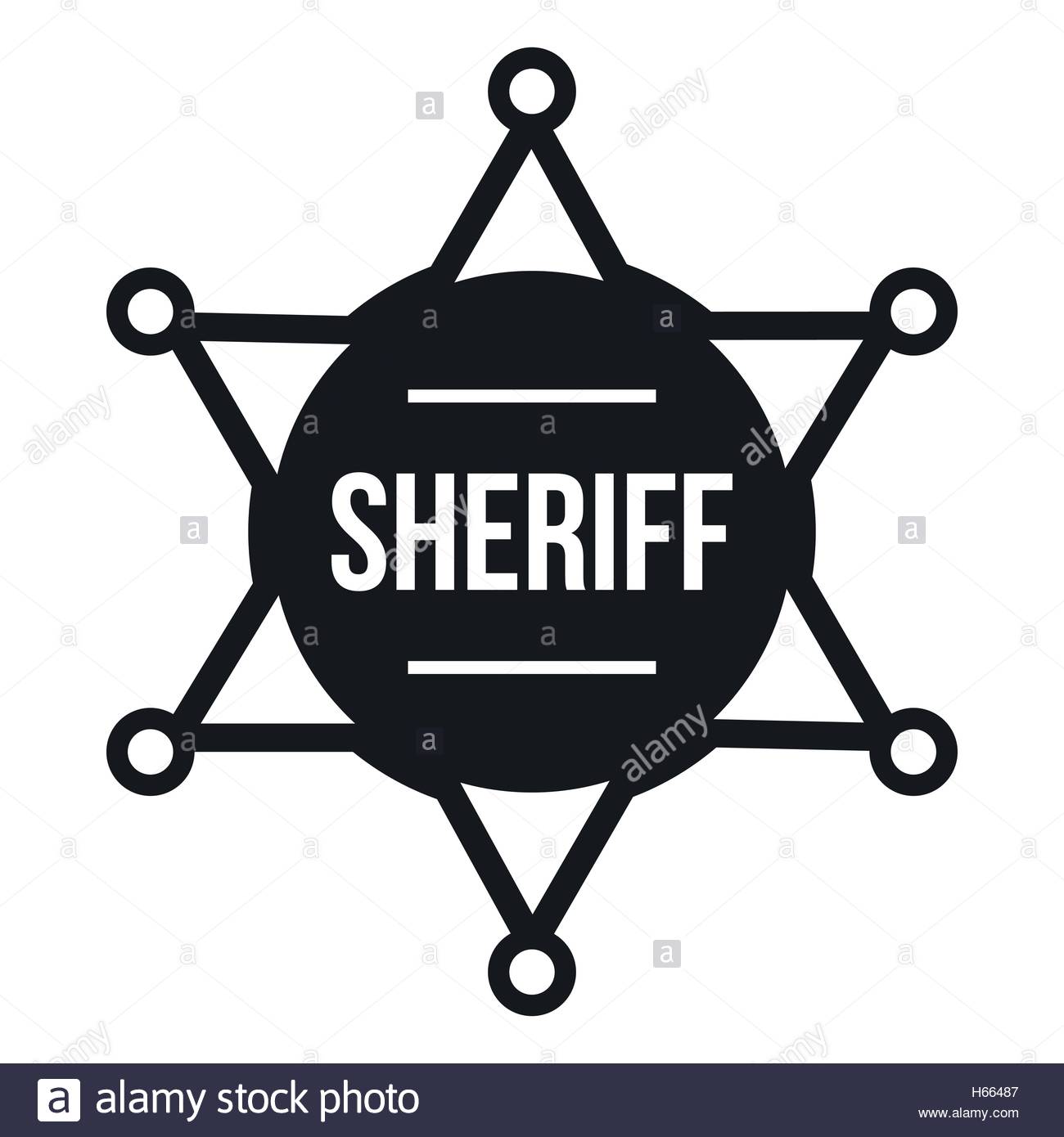 Badge, law, lock, police, secure, security, sheriff icon | Icon 