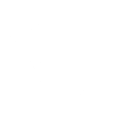 Shopping cart icon white on the blue background Vector Image