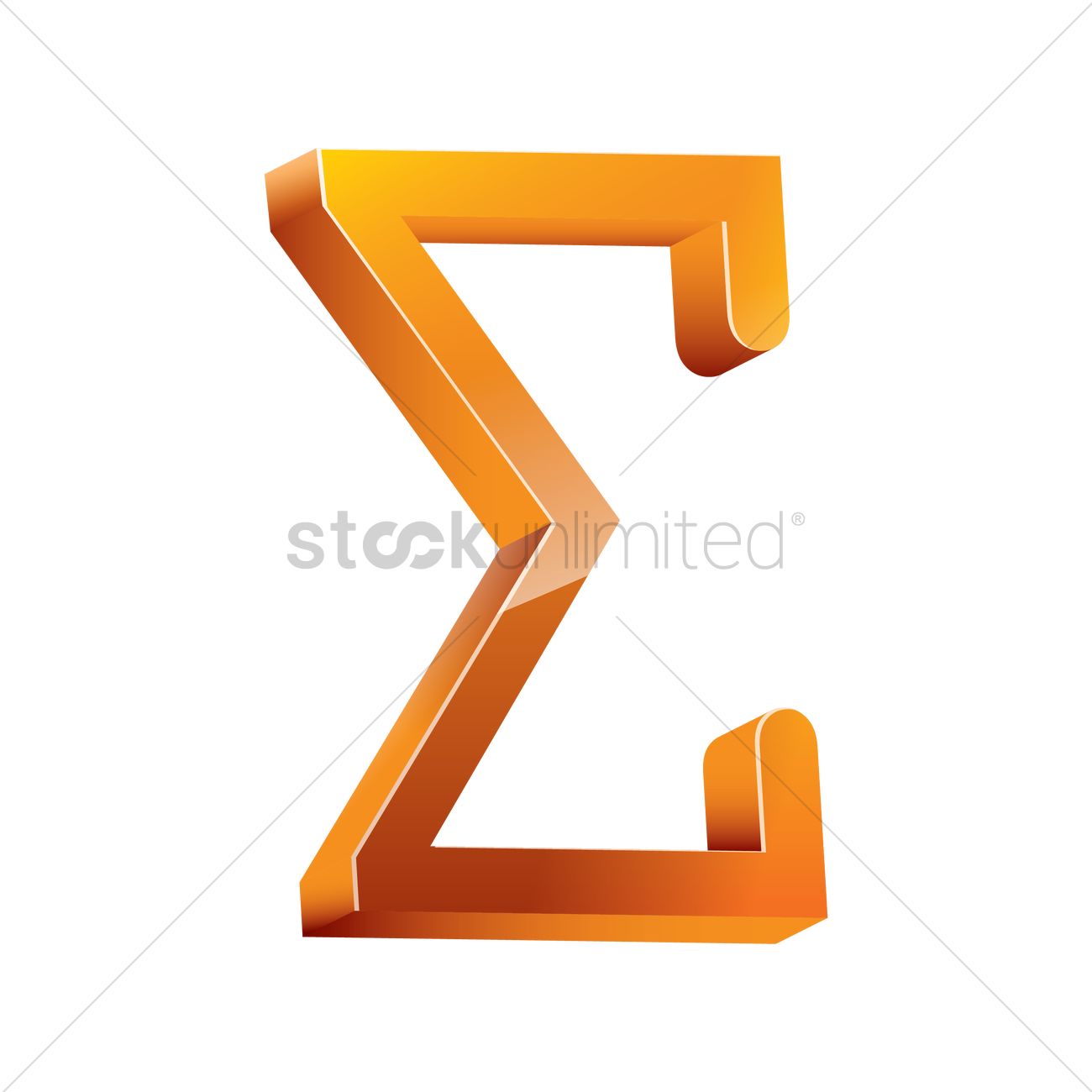 3d sigma symbol Vector Image - 1827855 | StockUnlimited