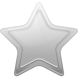 Silver Star Icon. 3D Render Illustration  Stock Photo  deskcube 