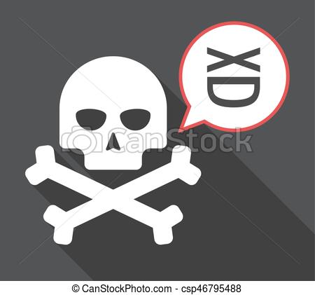 Skull Premium Illustration Icon Isolated White Stock Vector 
