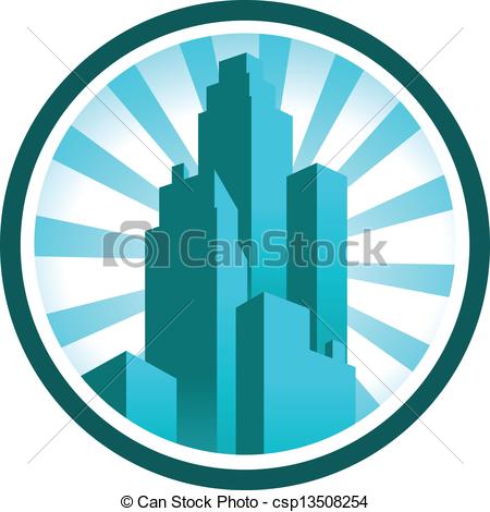 Skyscraper icon, simple style. Skyscraper icon. simple clip art 