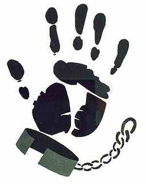 Chain of slavery icon vector illustration graphic design Stock 