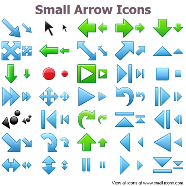 Arrow Icon Set Clip Art at  - vector clip art online 