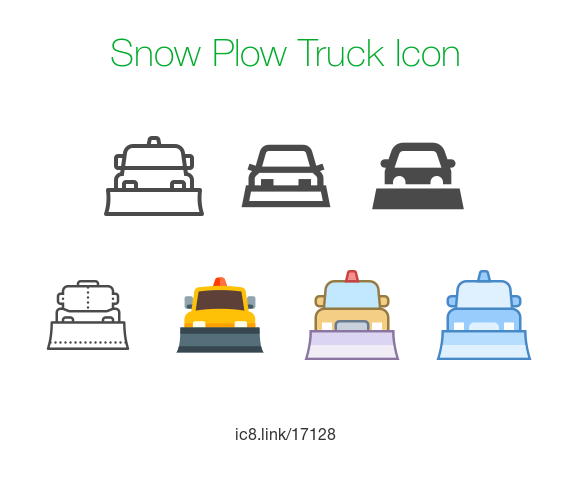 Snow removal flat line icons. Ice relocation service signs. Cold 