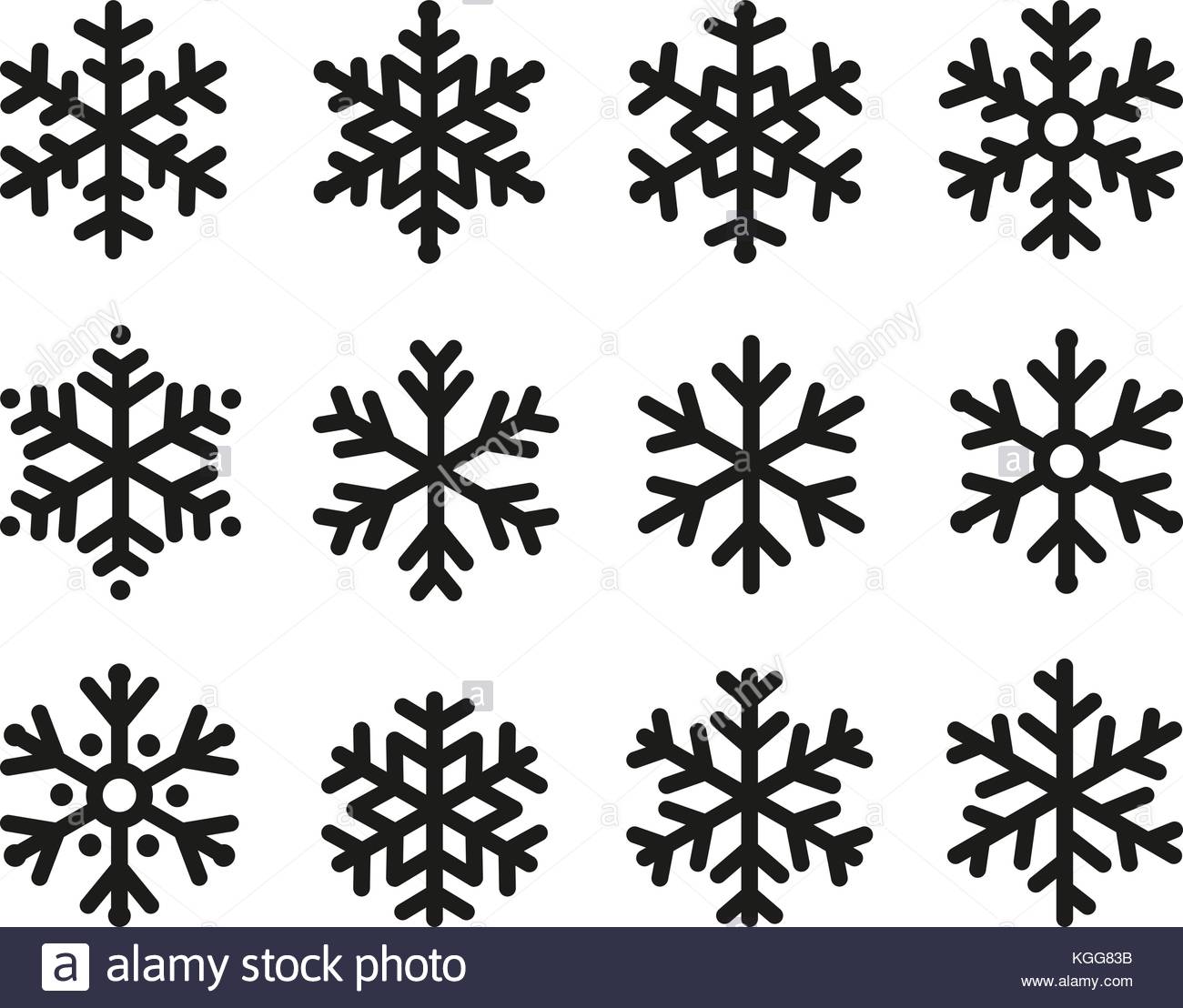 20 snowflakes icon packs - Vector icon packs - SVG, PSD, PNG, EPS 