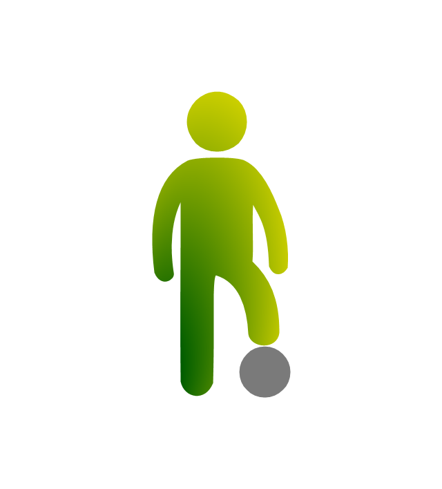 Soccer Player Male Dark Icon, PNG/ICO Icons, 256x256, 128x128 