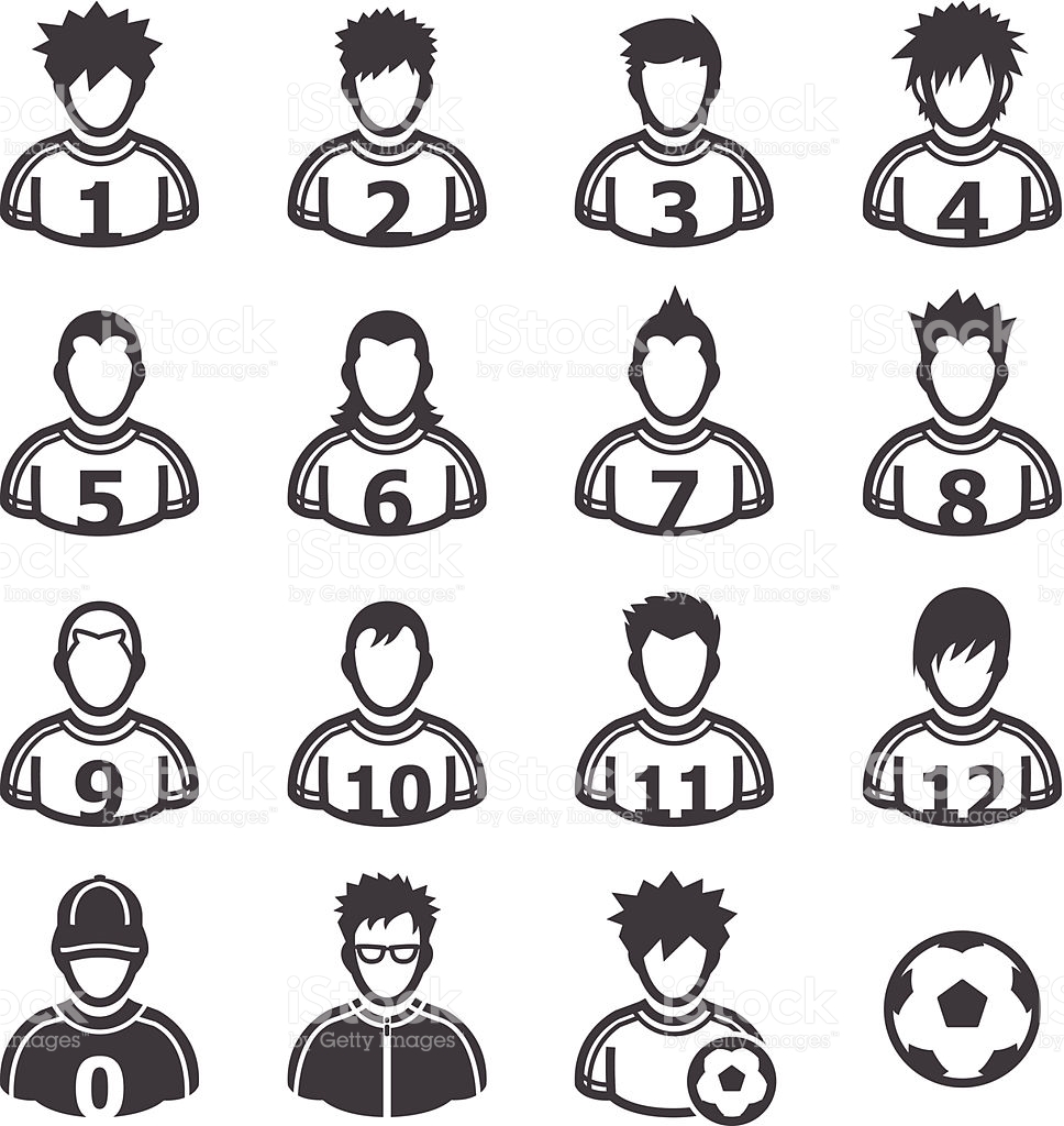 Soccer Player Male Dark Icon, PNG/ICO Icons, 256x256, 128x128 
