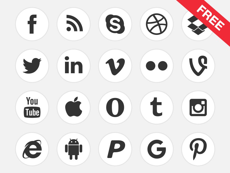 Friendly Icons Font  social icon font on Hand Drawn Goods