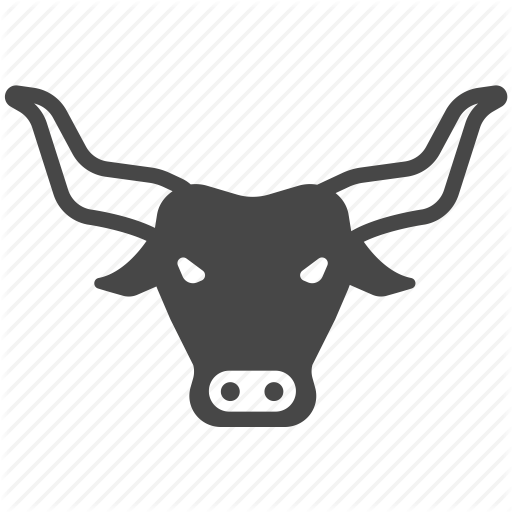 Bovine,Horn,Bull,Snout,Black-and-white,Illustration,Cow-goat family,Design,Working animal,Font,Clip art,Ox,Texas longhorn,Logo,Style,Livestock,Graphics
