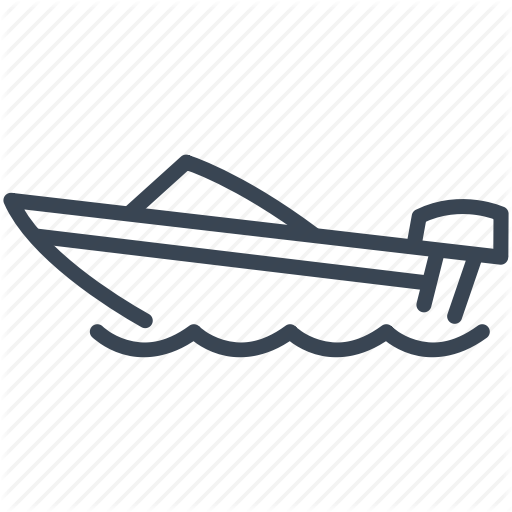 Motor speed boat icon simple style Royalty Free Vector Image