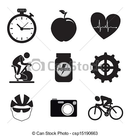 Spin Bike Clip Art | GRAF?K | Icon Library | Spin bikes, Clip art and 