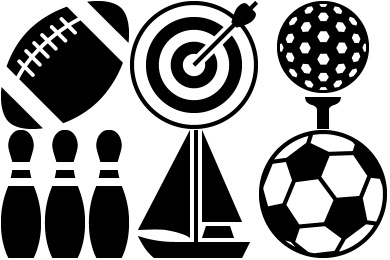 Sports Icon Collection - Download Free Vector Art, Stock Graphics 
