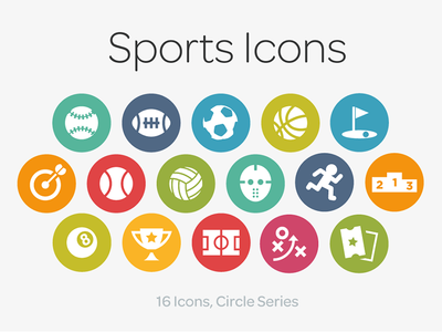 Sports Icons by Scott Dunlap - Dribbble