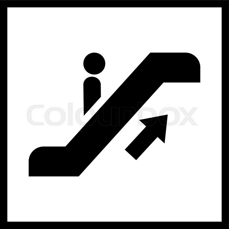 Escalator staircase icon.Vector Escalator staircase icon.Escalator 