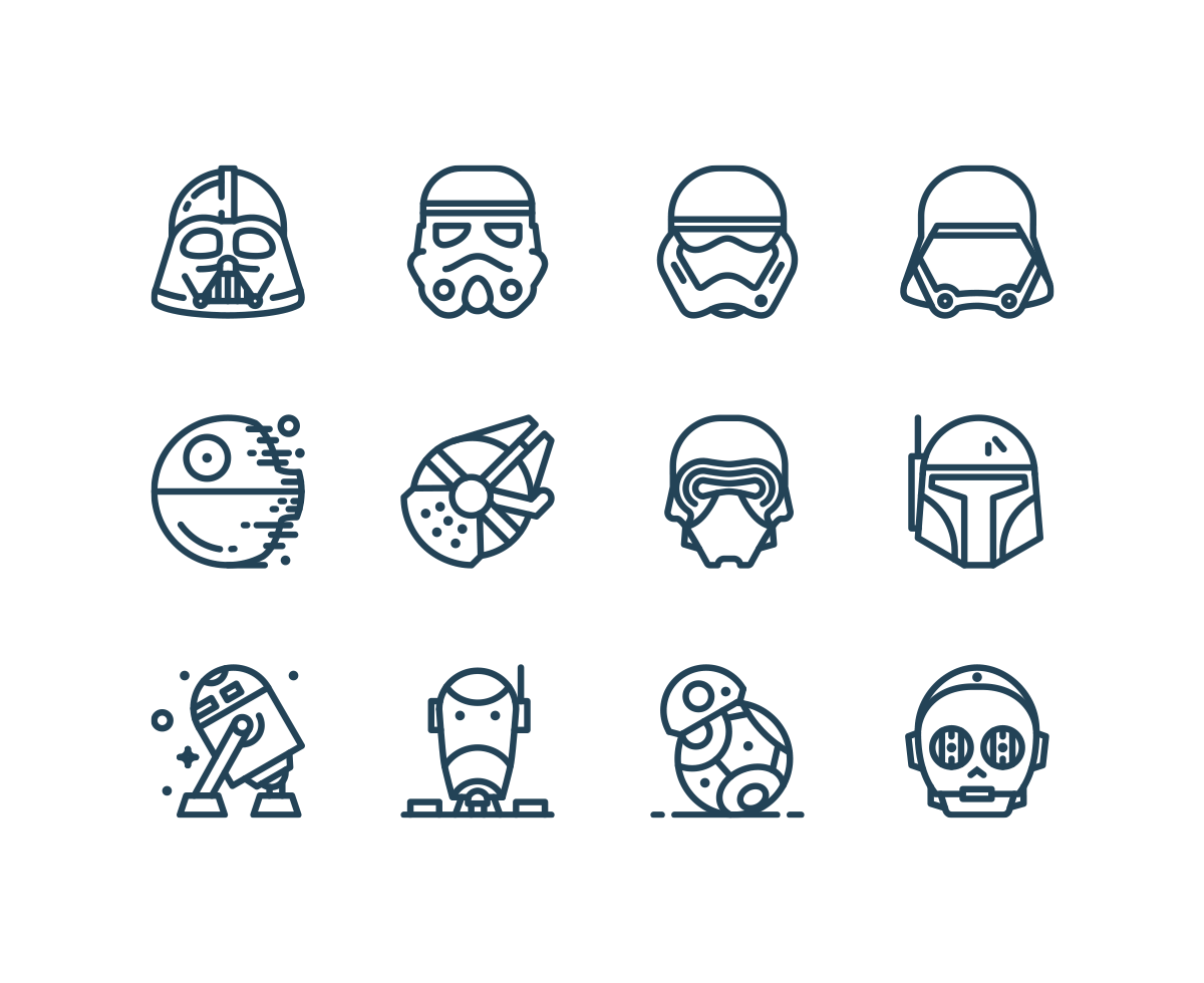Clone, storm trooper icon