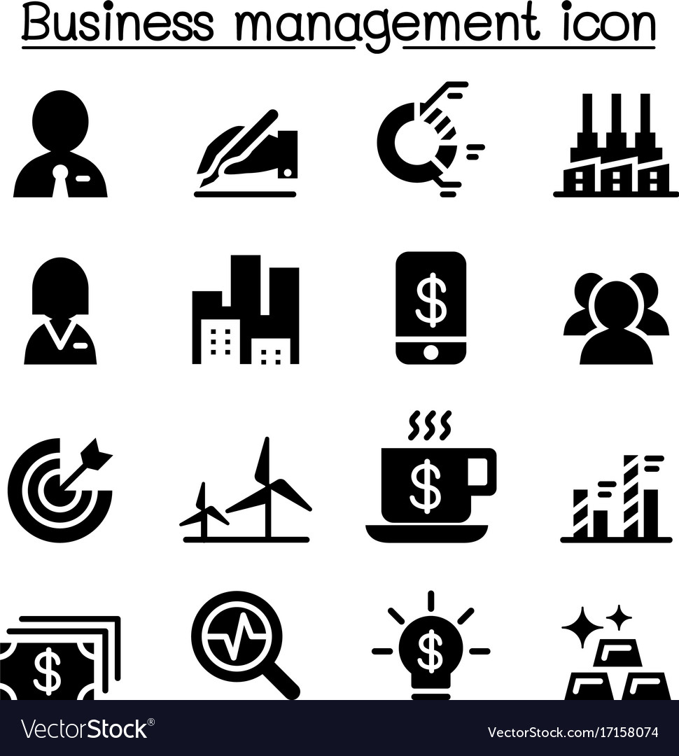 Stock Market Finance Icon Set Stock Vector - Illustration of arrow 