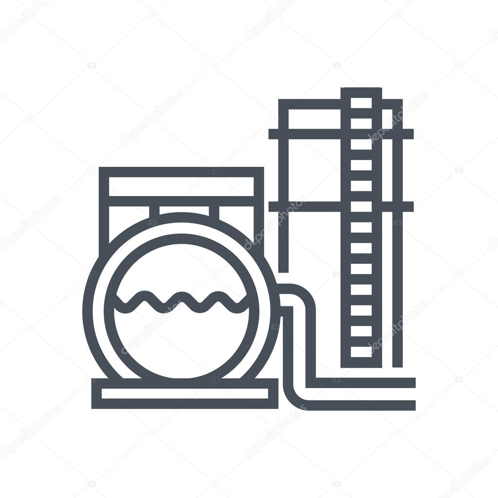 Oil Storage Tank Icon - Industry  Infastructure Icons in SVG and 