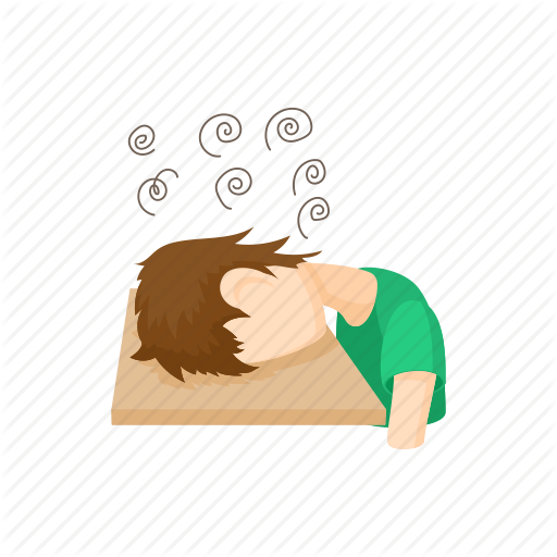 Vector Abstract Flat Design Stressed And Depressed Businessman 