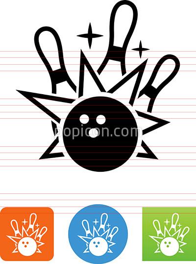 Strike icon with man Royalty Free Vector Image