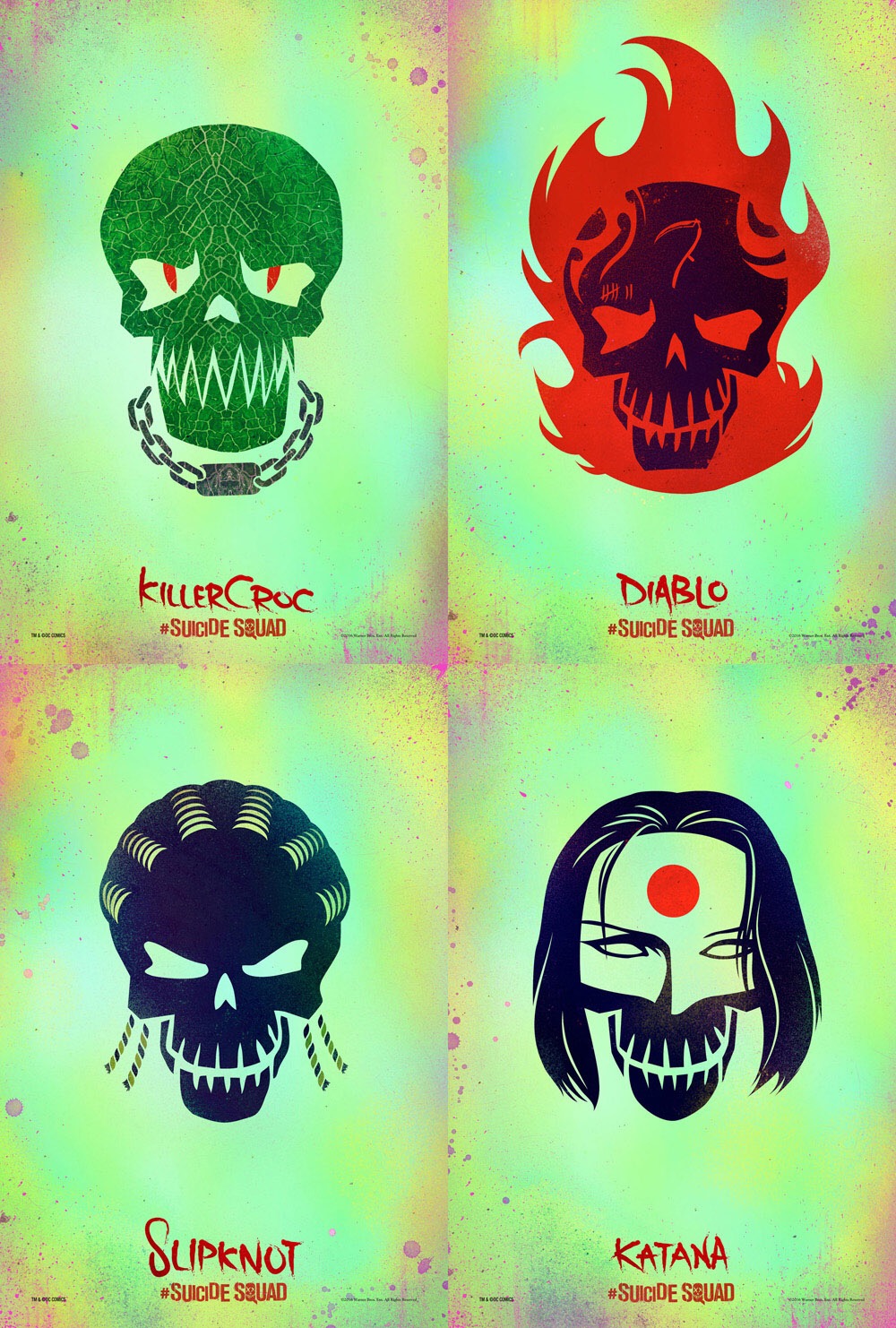 Character icon logos unveiled for Suicide Squad - Entertainment Focus