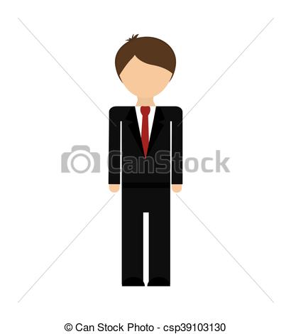 Waiter Suit Icon Isolated . Vector Art. Royalty Free Cliparts 
