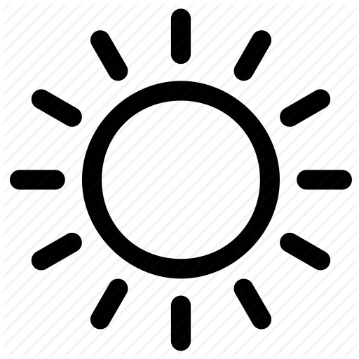 Sun vector. Sunny day icon. | Stock Vector | Colourbox