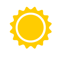 Abstract, clear, forecast, sun, sunny, temperature, weather icon 