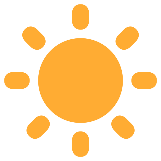 Sun icon - sunny weather Royalty Free Vector Clip Art Image #6996 