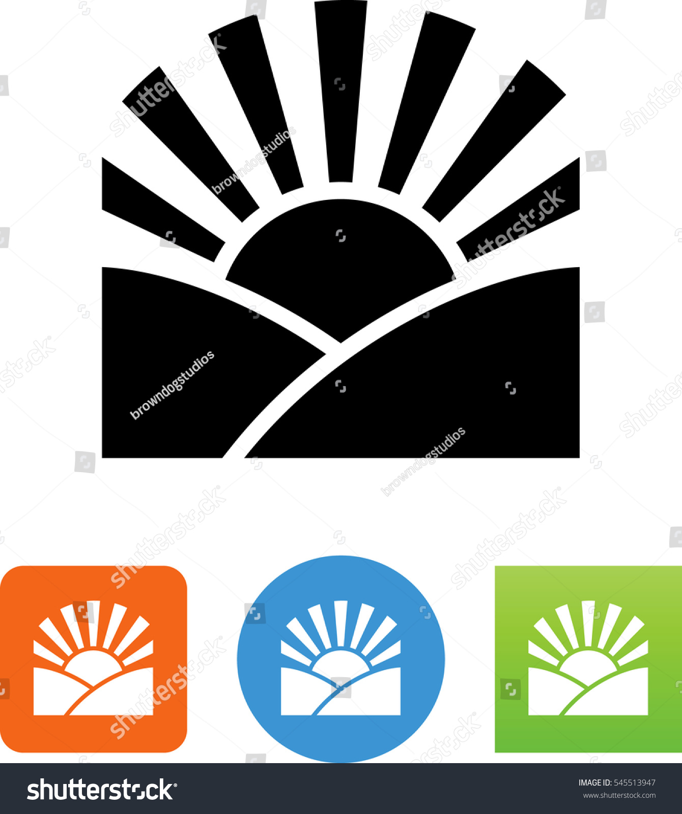 Sunrise weather symbol - Free weather icons