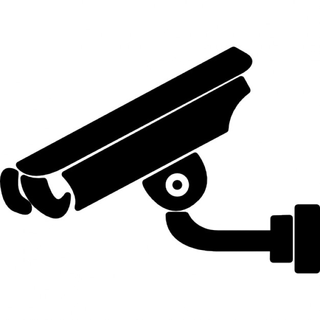 Video surveillance vector icon